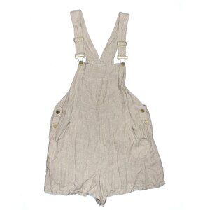 WeWoreWhat 100% Linen Women's Overalls Shorts M